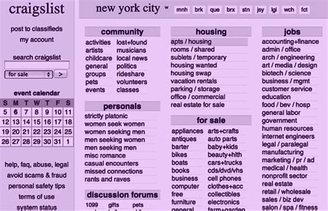  craigslist provides local classifieds and forums for jobs, housing, for sale, services, local community, and events. 